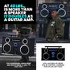 Bumpboxx Freestyle Pro Retro Boombox Bluetooth Speaker, Up to 16-hour Play Time, Deep Bass, Large Bluetooth Boombox Speaker with 3.5" LCD Display, 2 Wireless Rechargeable Microphones, Black view 3