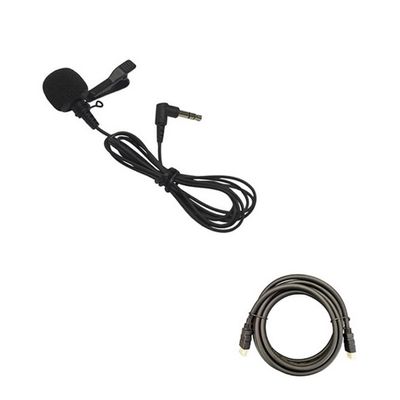 Hollyland Lark Max Lavalier Microphone with Mustang AV HS-101 HDMI Cable