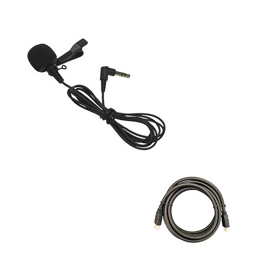 Hollyland Lark Max Lavalier Microphone with Mustang AV HS-101 HDMI Cable