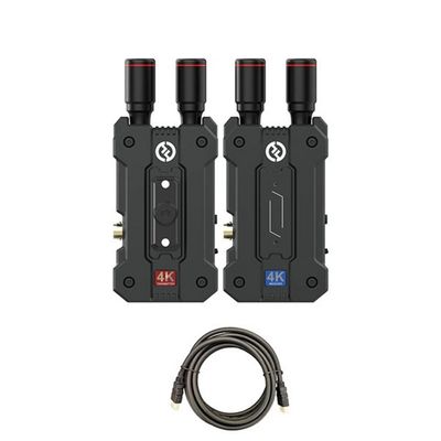 Hollyland Mars 4K SDI/HDMI Wireless Video Transmission System with Mustang AV HS-101 HDMI Cable