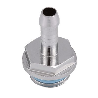 Soft Tube Fitting Connector Adapter, Water Cooling PC Parts 6 PCS PC Water Cooling Two Touch Fitting G1/4 Thread Barb Connector 1Pc G1/4 Thread Water Cooling Tube with (11mm)