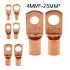 10/25/50/100pcs Copper Lug Ring Wire Connectors Bare Cable Electric Crimp Terminal SC6-6 SC6-8 SC10-6 SC10-8 SC16-6 SC25-6(10PCS,SC6-8) view 3