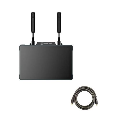 Hollyland Pyro 7 Wireless Transceiving Monitor System with Mustang AV HS-101 HDMI Cable