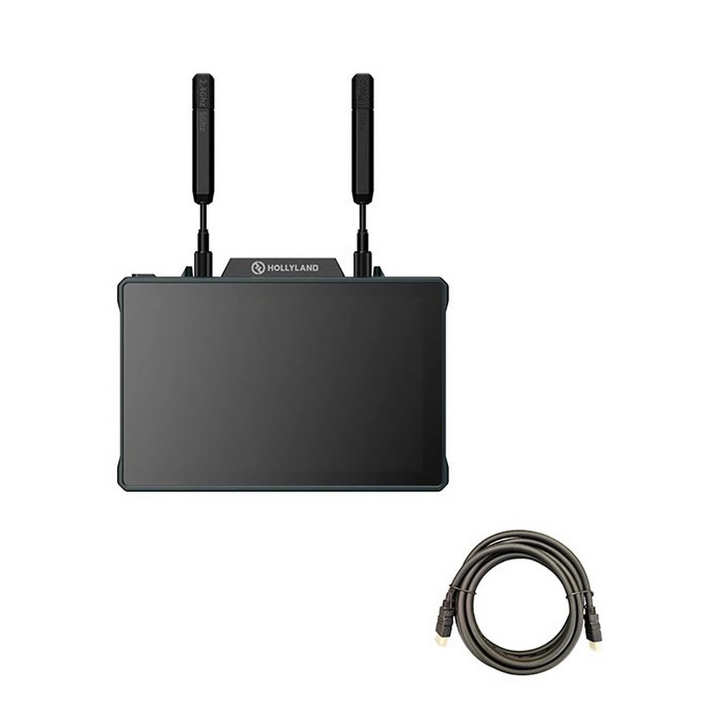 Hollyland Pyro 7 Wireless Transceiving Monitor System with Mustang AV HS-101 HDMI Cable