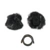 Hollyland Black Furry Windshield for Lark Max with Mustang AV HS-101 HDMI Cable view 1