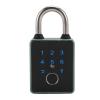 Biometric Smart Padlock, Solid Construction, Weatherproof Fingerprint Padlock, Aluminum Alloy, AntiTheft for Indoor and Outdoor (TT Lock APP) view 1
