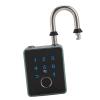 Biometric Smart Padlock, Solid Construction, Weatherproof Fingerprint Padlock, Aluminum Alloy, AntiTheft for Indoor and Outdoor (TT Lock APP) view 3