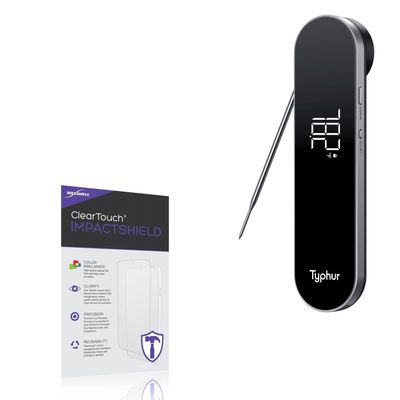 BoxWave Screen Protector Compatible with Typhur InstaProbe Core - ClearTouch ImpactShield (2-Pack), Impenetrable Screen Protector Flexible Film