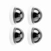 SASKATE 4pcs Dome Simulation Camera CCTV Dummy Fake Security Camera with Flashing Led Light (White) view 4
