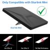 Lormandy Starlink Mini Case, Starlink Dish Protective Cover, Silicone Heavy Duty Weatherproof, Protective Case for Starlink Mini Accessories - Outdoor Travel Camping, Black view 4