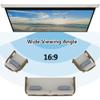 72 Inch 16:9 HD Portable Manual Pull Down,Wall Ceiling Mounted Projector Screen, for Home Theater Cinema Office Movie TV Game(60in(120x71cm)) view 2