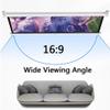 16:9 HD Manual Projector Screen with Auto Lock Home Theater Office Wall Mounted Ceiling Pull Down Projection Screen(60in(120x71cm)) view 4