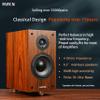PAIYON 70W Passive Bookshelf Speakers HiFi Stereo Home Audio with 2 Way 6.5inch Woofer 1 inch Silk Dome Tweeter (Amplifier or Receiver Required) (HIFI-4S) view 2