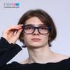 Firmoo Oversized Blue Light Blocking Glasses Unisex Acetate Frame Anti Eyestrain UV Protection Computer Gaming Glasses Black view 3