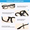 Firmoo Oversized Blue Light Blocking Glasses Unisex Acetate Frame Anti Eyestrain UV Protection Computer Gaming Glasses Black view 4