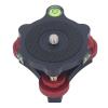 Camera Leveler Tripod Leveling Base, Aluminum Alloy w Bubble Level 3 Axis Level, 5 Degree Precision Adjustment for DSLR Camera Rotator Panoramic Head, Universal Compatibility view 4