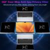 PYS 4-Way Privacy Screen for MacBook Pro 16 inch (2024-2021, M4, M3, M2, M1) - 360 Anti-Spy Filter, Matte Anti-Glare Protector, Scratch-Resistant Film, Laptop Privacy Filter Shield view 2