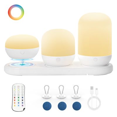 3-in-1 Rechargeable Night Light for Kids, Dimmable Egg Night Light with Remote Control, Portable Nightlight with 17 Colors Changing & Timer Setting, Xmas Christmas, Birthday Gifts for Boys Girls