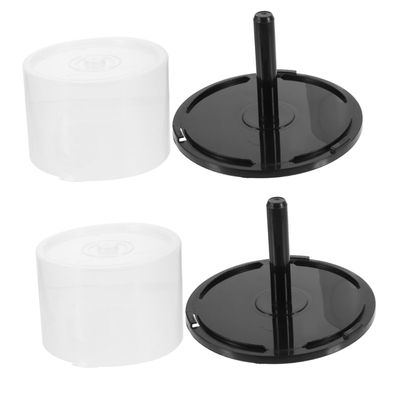 CONGARTENO 4pcs Cd Storage Container Empty Dvd Storage Bucket for Discs Sturdy Organizer for Home and Travel Practical Cd Holder Simple Design