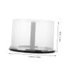 CONGARTENO 4pcs Cd Storage Container Empty Dvd Storage Bucket for Discs Sturdy Organizer for Home and Travel Practical Cd Holder Simple Design view 4