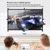 Double Stand Projector Screen, 16:9 4K HD Rear Front Wrinkle-Free Movie Screen, Storage Bag, Portable and Foldable Indoor Outdoor Projection Screen(100in) view 2