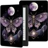 Case for 7" All-New Kindle Paperwhite (12th Generation, 2024) and Kindle Colorsoft Signature Edition Slim Lightweight PU Leather Adjustable Smart Shell Cover with Auto Wake/Sleep, Moth Moon Butterfly view 1