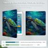 GFRGTFHYT Case for 7" All-New Kindle Paperwhite (12th Generation, 2024) and Kindle Colorsoft Signature Edition Slim Lightweight PU Leather Adjustable Smart Shell Cover with Auto Wake/Sleep, Sea Turtle view 4