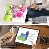 Case for 7" All-New Kindle Paperwhite (12th Generation, 2024) and Kindle Colorsoft Signature Edition Slim Lightweight PU Leather Adjustable Smart Shell Cover with Auto Wake/Sleep, Hummingbird Flowers view 3