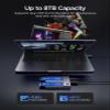 ORICO M.2 NVMe Docking Station Dual-Bay SSD Cloner USB A/C to NVMe SSD Enclosure Aluminum M.2 Duplicator for PCIe M-Key SSDs Max Up to 8TB Tool Free-M2P2 view 4