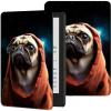 Case for 7" All-New Kindle Paperwhite (12th Generation, 2024) and Kindle Colorsoft Signature Edition Slim Lightweight PU Leather Adjustable Smart Shell Cover with Auto Wake/Sleep, Cute Pug Dog view 1