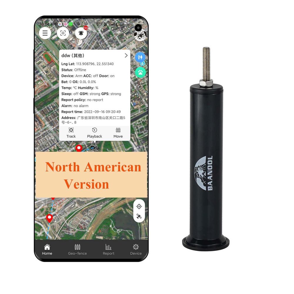 407-N 4G GPS Tracker for Mountain Bike BN-407-N No Subscription Free APP & Platform Mountain Biking Hidden Tracker Device North American Version (BN407-N 4G)