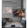 60/72/84 Inch Projector Screen with Tripod Stand, Movies with Adjustable Tripod, Storage Carry Case, Pull Down Projection Backdrop for Outdoor and Indoor(60in,4:3) view 3