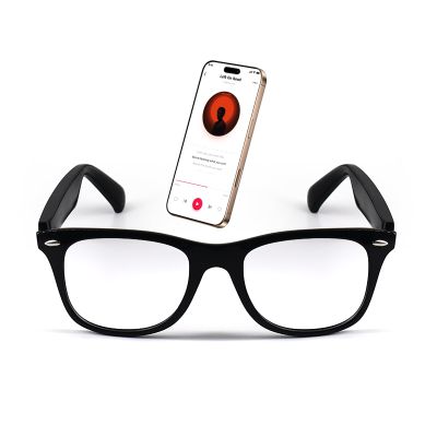 GenXenon Smart Glasses, Bluetooth Audio Glasses for Women Men, Open Ear Sound with Mic & Speakers, Hands Free Calling,Clear Blue Light Filter Lenses, Voice Assistant for Music,Outdoor ActivitiesMZ08