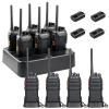 Retevis RT27 Walkie Talkies 6 Pack and H777S Walkie Talkies 4 Pack, Heavy Duty Two Way Radios, with Six-Way Charger,Rugged 2 Way Radio, for School Construction Site Manufacturing Restaurant view 1