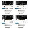 Wuden 4X PCIE X16 to M.2 M-Key NVMEx4 SSD 2U Server Riser Card Double-Sided 4-Disk NVME PCI-EX16 Split Card view 1