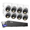 ANNKE 3K 8CH PoE Security Camera System, H.265+ 8CH NVR with 2TB HDD, 4pcs Surveillance Outdoor PoE Camera, AI Human&Vehicle Detection, 2-Way Talk, 3K@20fps, 512GB SD Card Slot,Remote Access view 1