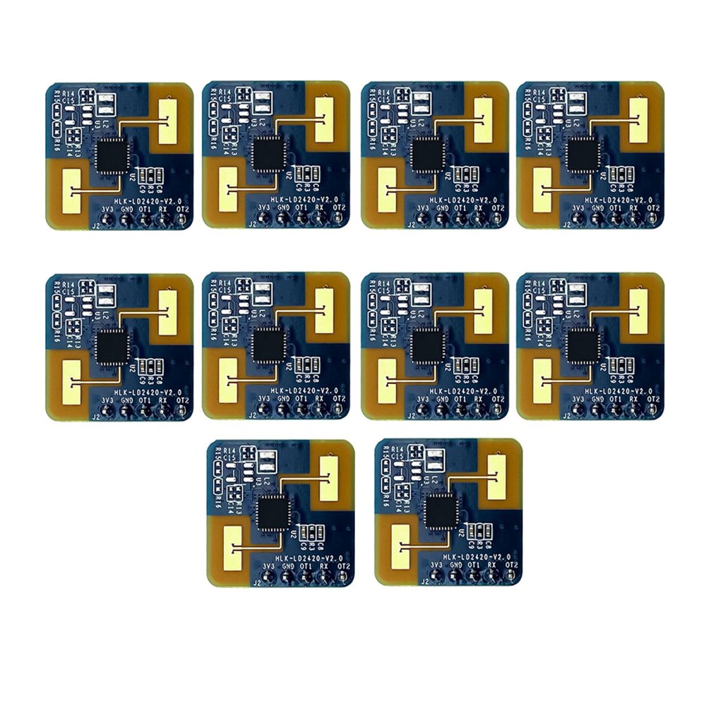Wuden 10X 24G MmWave LD2420 Human Presence Radar Sensor Motion Detection Module