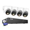 ANNKE 3K 8CH PoE Security Camera System, H.265+ 8CH NVR with 4TB HDD, 4pcs Surveillance Outdoor PoE Camera, 3K@20fps, 2-Way Audio, 512GB SD Card Slot,Human&Vehicle Detection, Remote AccessFlash Alarm view 1