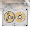 Reel to Reel Blank Cassette Tape for Music Recording, Blank Sound Cassette Tape DIY Homemade 55 Minutes Aluminum Empty Cassette Tape for Music Recording (Silver Frame Gold Plate) view 3