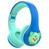 Riwbox CB-7S Kids Wireless Headphones,with Safe Volume Control 74/85/95dB,LED Glow Lights,50H Playtime,Bluetooth V5.3,Built-in Mic, TF Card Slot,for Travel/School/Phone/Laptop(Blue&Green) view 1