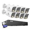 ANNKE 3K 8CH PoE Security Camera System, H.265+ 8CH NVR with 4TB HDD, 4pcs Surveillance Outdoor PoE Camera, 2-Way Audio, 3K@20fps, 512GB SD Card Slot,Human&Vehicle Detection, Remote AccessFlash Alarm view 1