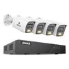 ANNKE 3K 8CH PoE Security Camera System, H.265+ 8CH NVR, 4pcs Surveillance Outdoor PoE Camera, 2-Way Audio, 512GB SD Card Slot,Human&Vehicle Detection, 3K@20fps, Remote AccessFlash Alarm(No HDD) view 1