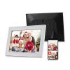 10.1 Inch WiFi Digital Photo Frame Built-in 16GB Memory Smart Digital Picture Frame LCD Touch Panel Auto Rotation APP Sharing Clearer (White) view 1