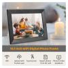 10.1 Inch WiFi Digital Photo Frame Built-in 16GB Memory Smart Digital Picture Frame LCD Touch Panel Auto Rotation APP Sharing Clearer (White) view 2