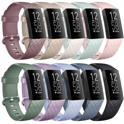 [10 Pack] Soft Silicone Wristbands Compatible with Fitbit Charge 4 Bands, Sports Replacement Straps for Fitbit Charge 4 / Fitbit Charge 3 / Charge 3 SE Women Men (Large, 10 Pack D)