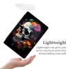 Case for 7" All-New Kindle Paperwhite (12th Generation, 2024) and Kindle Colorsoft Signature Edition PU Leather 360 Degree Rotating Swivel Stand Smart Cover with Auto Wake/Sleep,Flowers Skull view 4