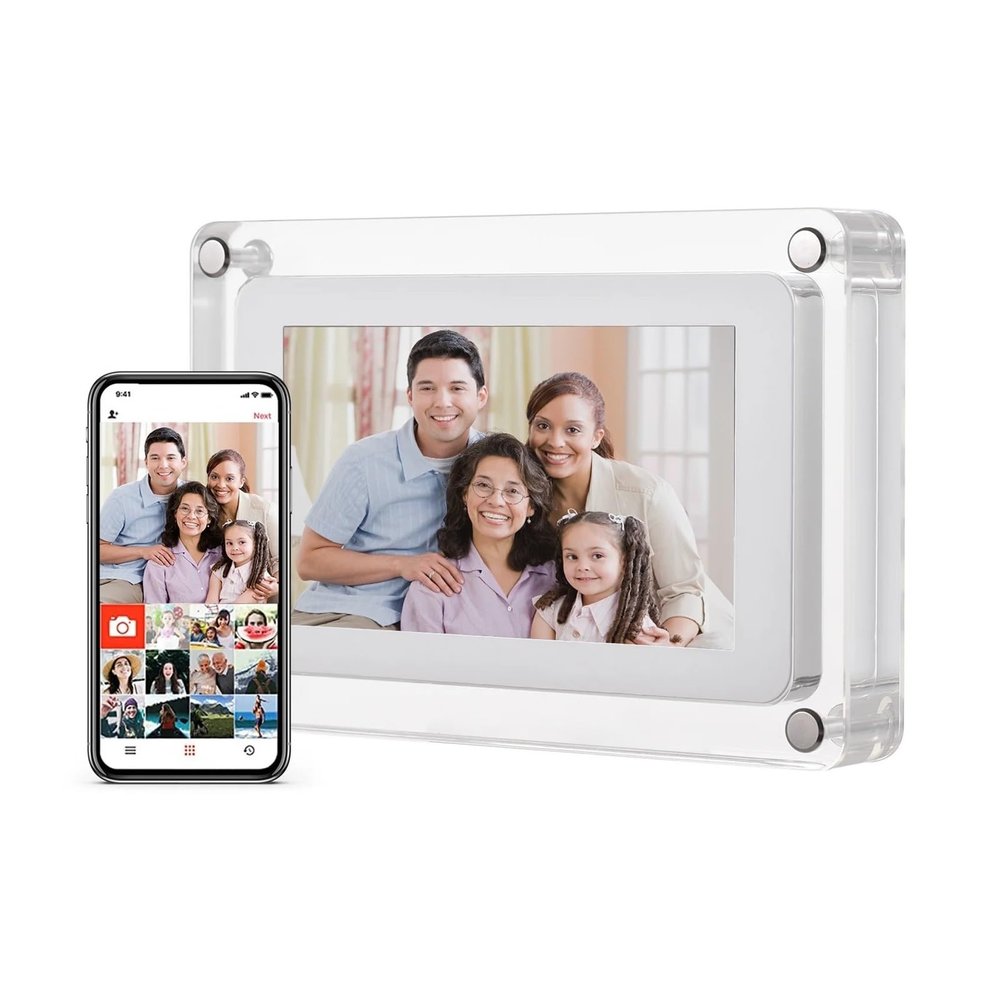 10.1 Inch WiFi Acrylic Digital Photo Frame Digital Picture Frame Music Video Player Auto Rotation 8G Clearer
