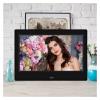 7inch HD LED Digital Photo Frame MP3 MP4 Movie Player Support USB/MMC/SD/MS Card 800 * 480 Smart Digital Picture Photo Frame Clearer (White) view 2