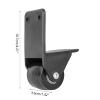 BOGEEL 2pcs Heavy Duty Caster Fixed Caster Wheel Right Angles Fixing Wing Air Hotel Lobby Luggage Cart Suitcase Trolley view 4