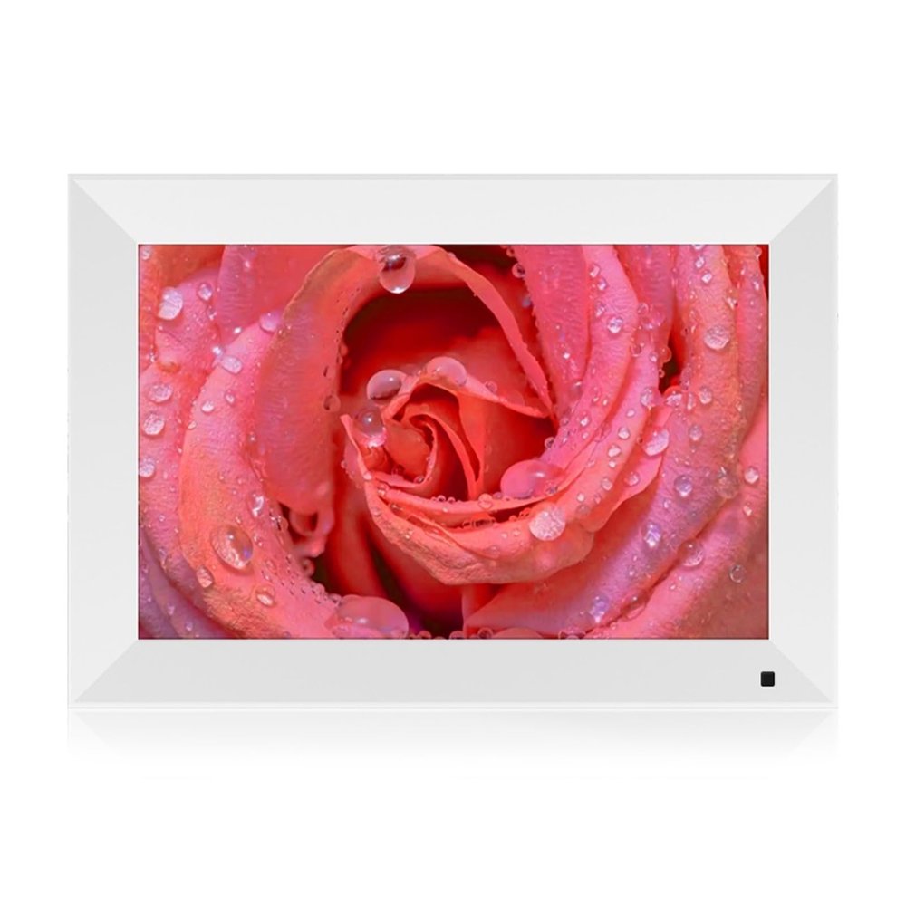 10.inch Digital Photo Frame with Mircro SD Slot Video Advertising Picture Play in Loop in for Mall Retail Shop Home Clearer (White)